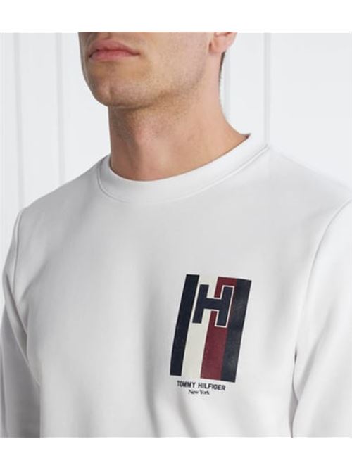 h emblem crewneck TOMMY HILFIGER | MW0MW33666YBR